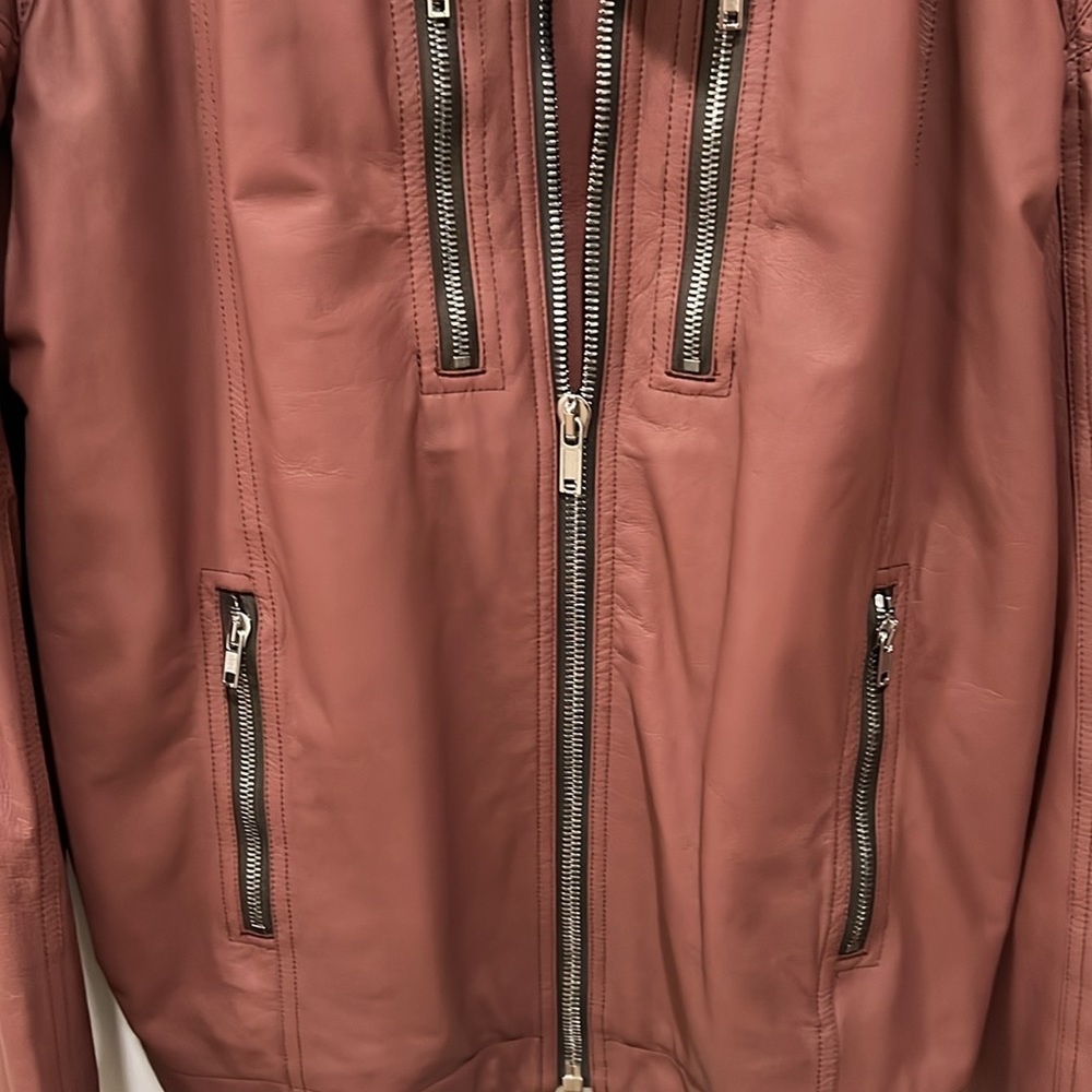 Rick Owens Leather Biker Jacket Size 44 (US) Excellent Condition - Picture 4 of 8